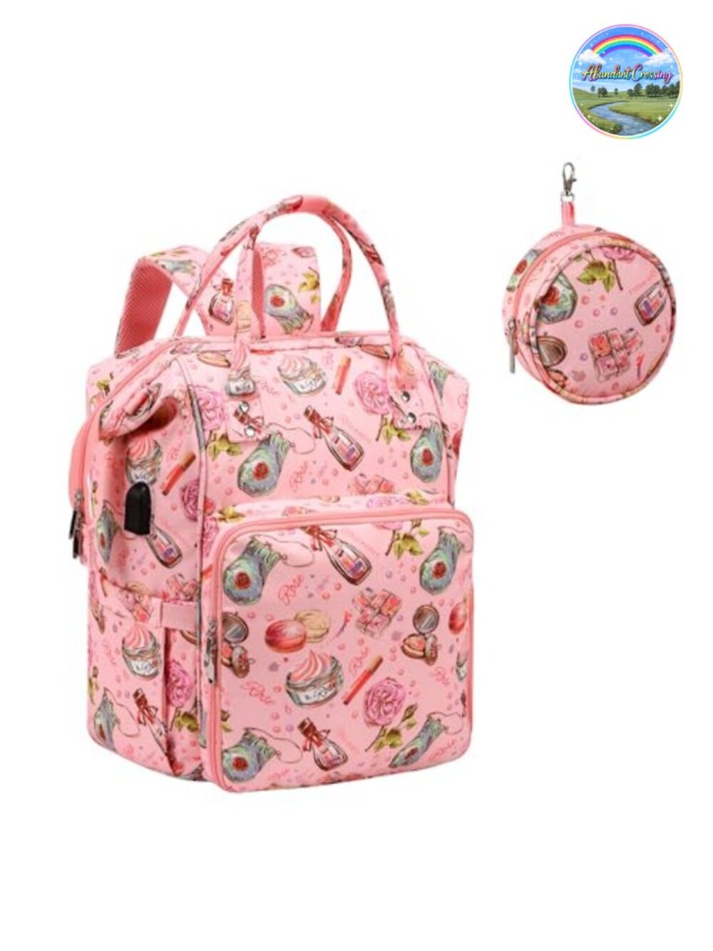 Knitting Bag Backpack Large Capacity Crochet Supply Organizer Tote Storage